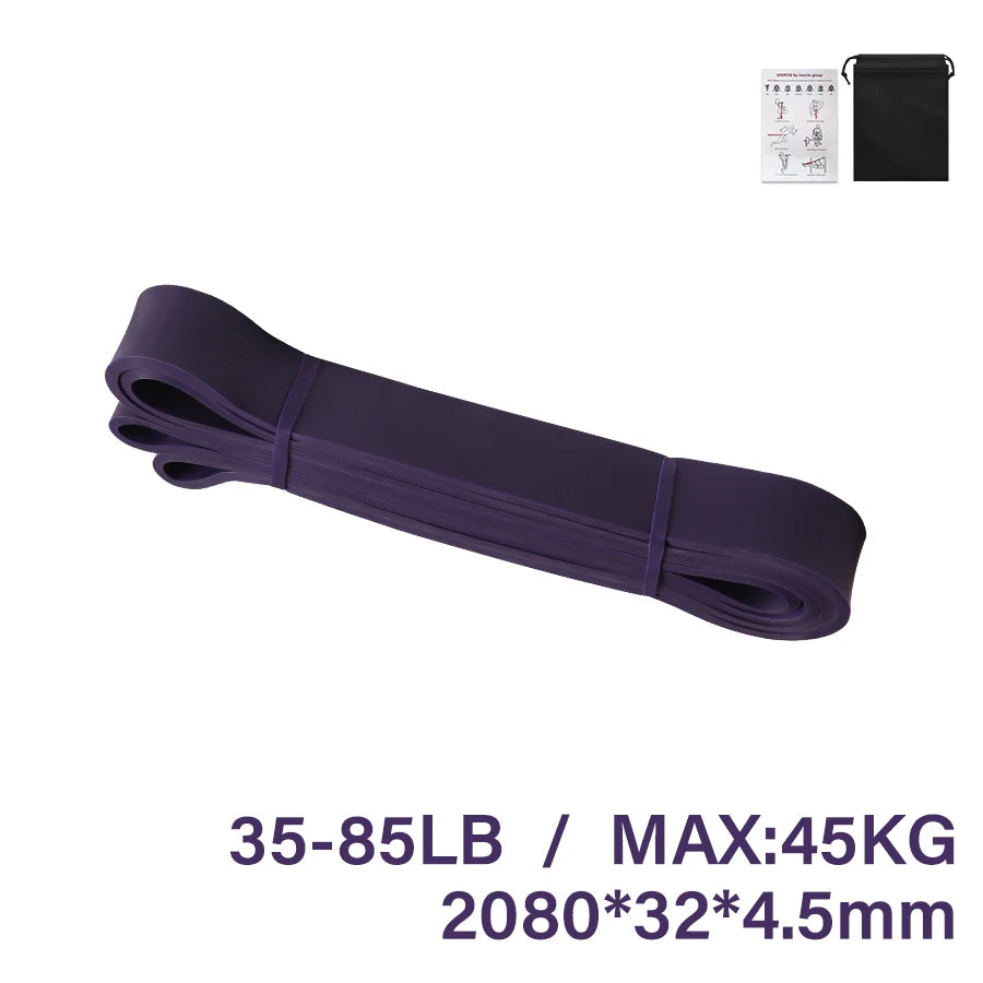 Workout Pilates Latex Resistance Band Exercise Elastic Band for Sport Strength Pull up Assist Band Heavy Duty Fitness Equipment